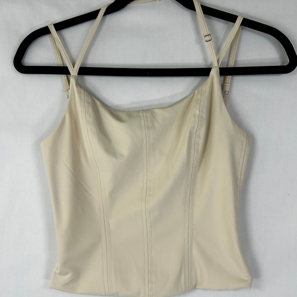 Fashion Nova Cream Corset Top XS